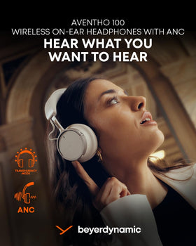 Beyerdynamic Aventho 100 USB-C charging for quick power boosts.