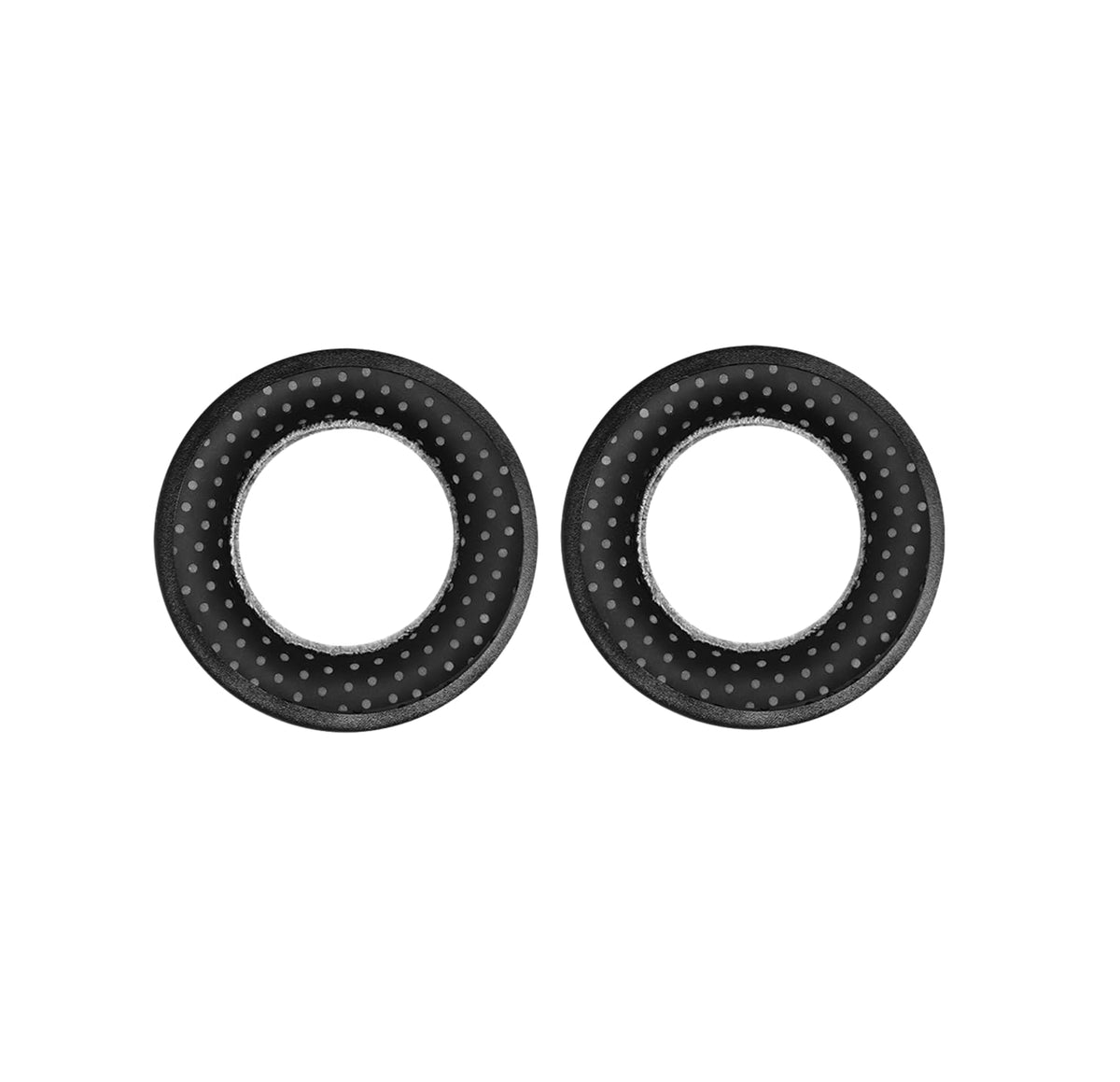 Beyerdynamic EDT 770 V ear pad closeup in silver-grey enhances comfort during long listening sessions.