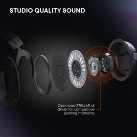 Beyerdynamic MMX 330 Pro soft velour ear pads enhance comfort during long sessions.