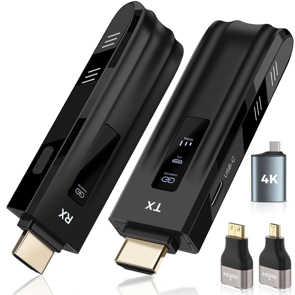 Beyn Wireless HDMI transmitter LED display shows live status for quick setup
