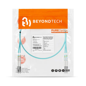 Beyondtech high-flexibility OM3 LC-LC patch cable for crowded setups.