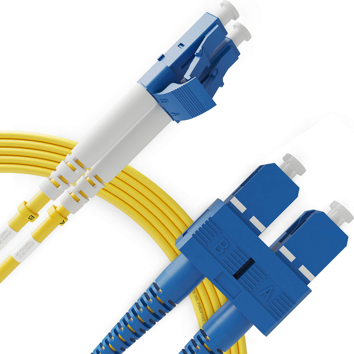 BEYONDTECH LC to SC patch cable end-connector in single-mode fiber for reliable long-distance links