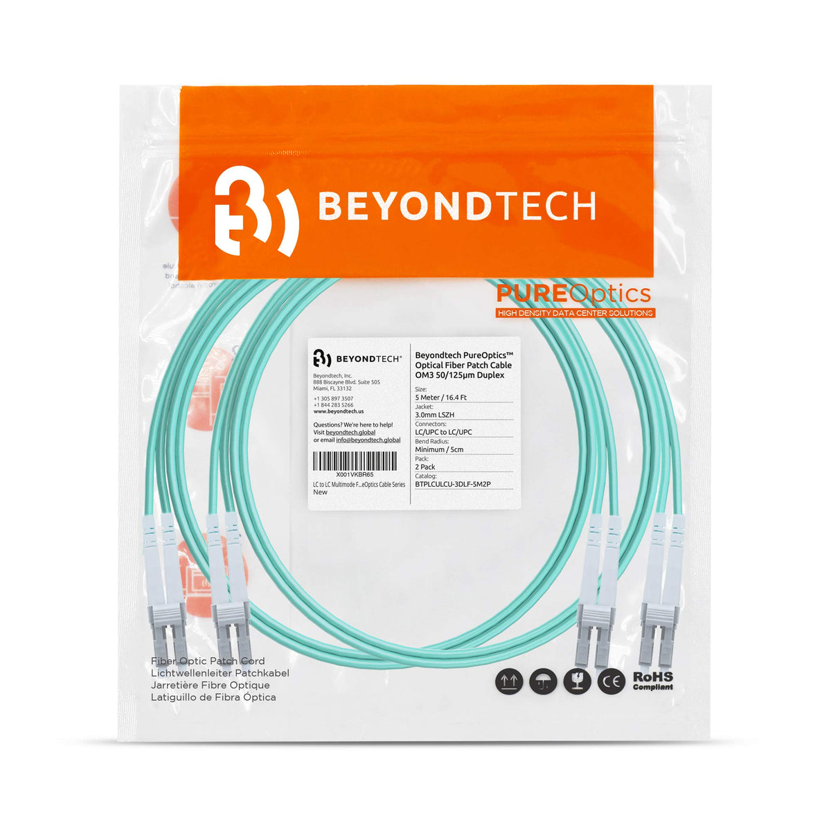 BEYONDTECH installation in rack or cabinet demonstrates flexible routing