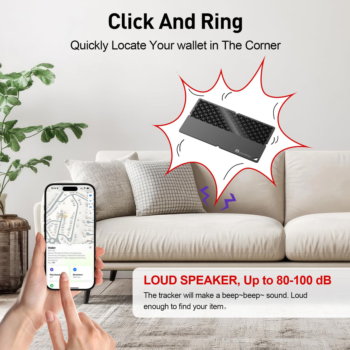 BFADEHA Find My integration enables precise locating on iPhone or iPad