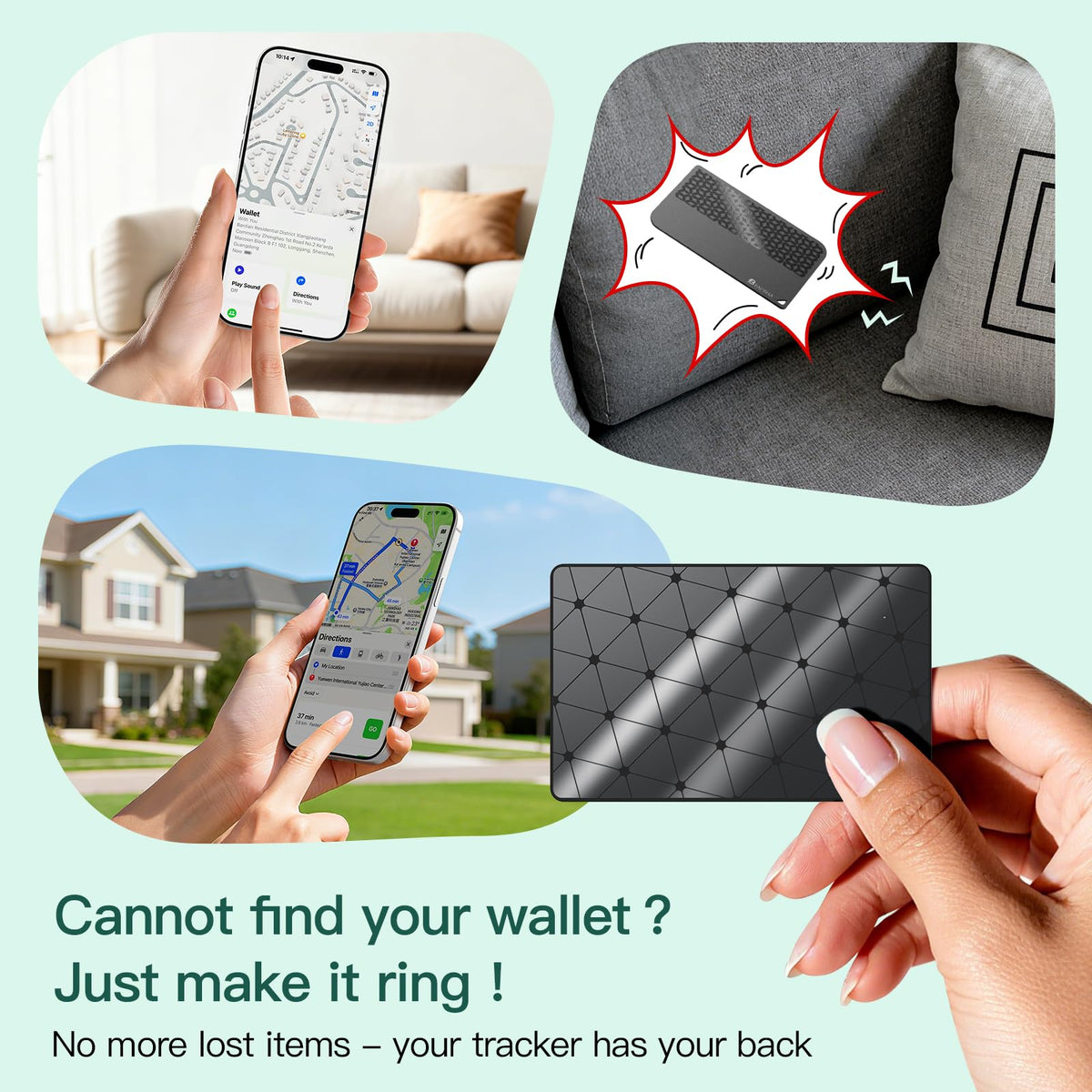 BFADEHA IP67 waterproof shell protecting the tracker in daily use.