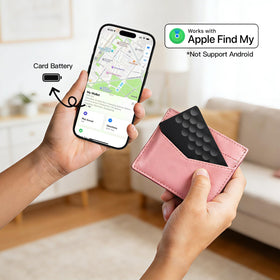 BFADEHA Smart Card Air Tag paired with Find My for quick iPhone location.