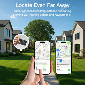 BFADEHA triggered alarm in hand, showing loud 100dB sound for fast item recovery.