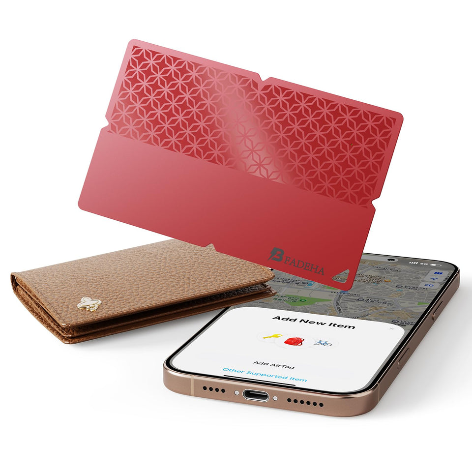 BFADEHA wallet tracker ultra-thin card fits a slim wallet for discreet locating