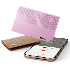 BFADEHA ultra-thin wallet tracker in a slim wallet for quick location via Find My