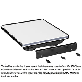BFDQWR weather-resistant mount protects electronics from rain, sun, and salt exposure.