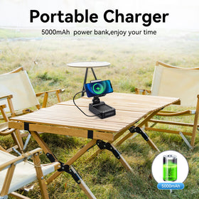 BFUSHIONY charging phone on stand enables hands-free viewing while charging