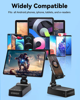 BFUSHIONY dual-stand speaker setup enhances home entertainment.