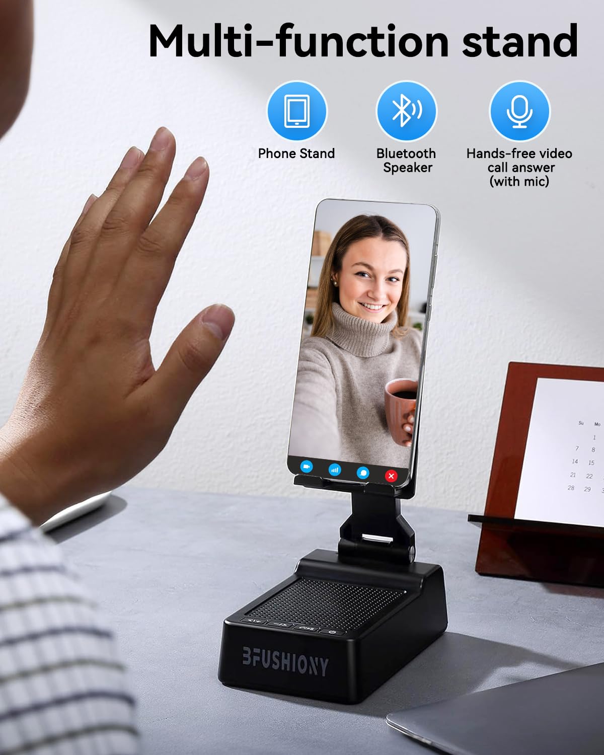 BFUSHIONY universal compatibility with iPhone and Android devices.