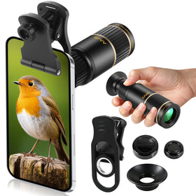 BFVV telephoto lens front view showing compact body and clear optics benefit portability
