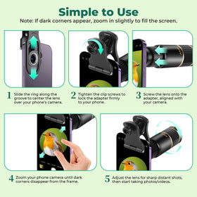 BFVV monocular handheld for birdwatching showing stable viewing and clarity benefit