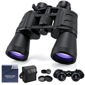 BFVV zoom binoculars body close-up showing rugged rubber grip for outdoor use.