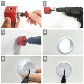 BGHEOUYV 8-pass-throughs kit keeps multiple cables organized through the wall.