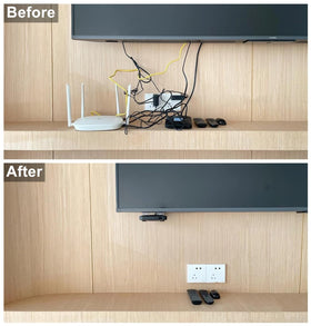 BGHEOUYV clean tv area look enhances modern aesthetics and order.