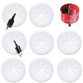 BGHEOUYV TV wire hider 8-pack conceal cables for a tidy wall-mounted setup.