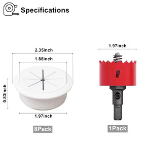 BGHEOUYV wall cable hider 50mm hole hides HDMI and power cords behind walls.