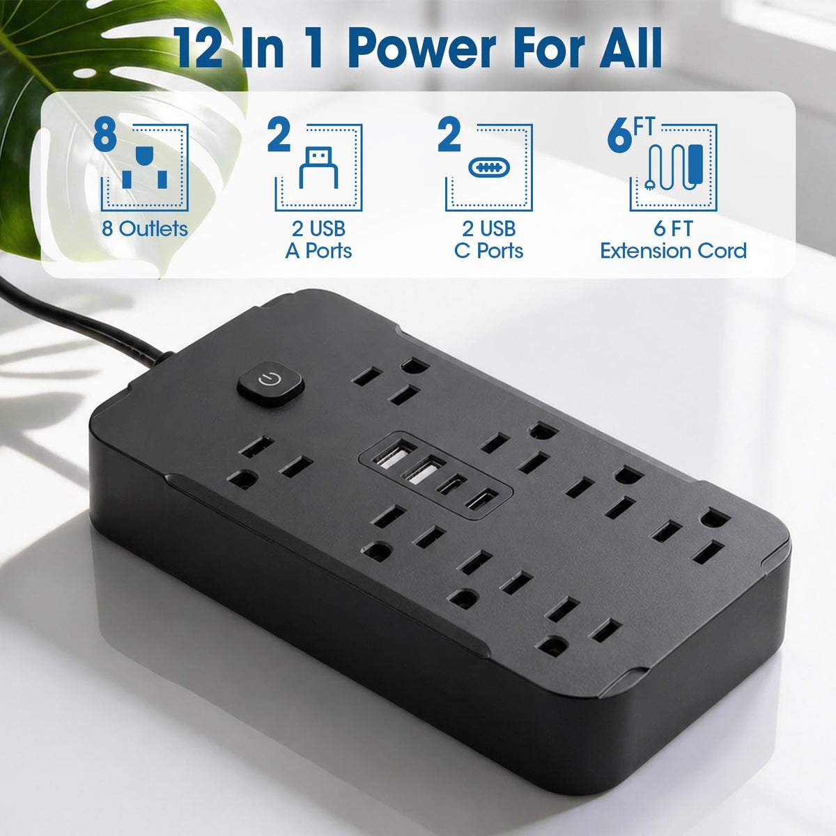 BGUP flat plug closeup showing slim plug for space saving behind furniture
