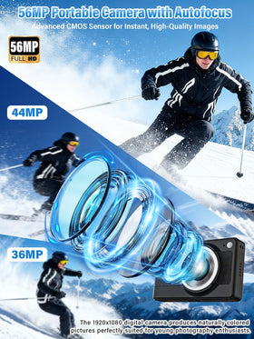 Bhagdaoe kids camera side handle design supports stable shooting during active play