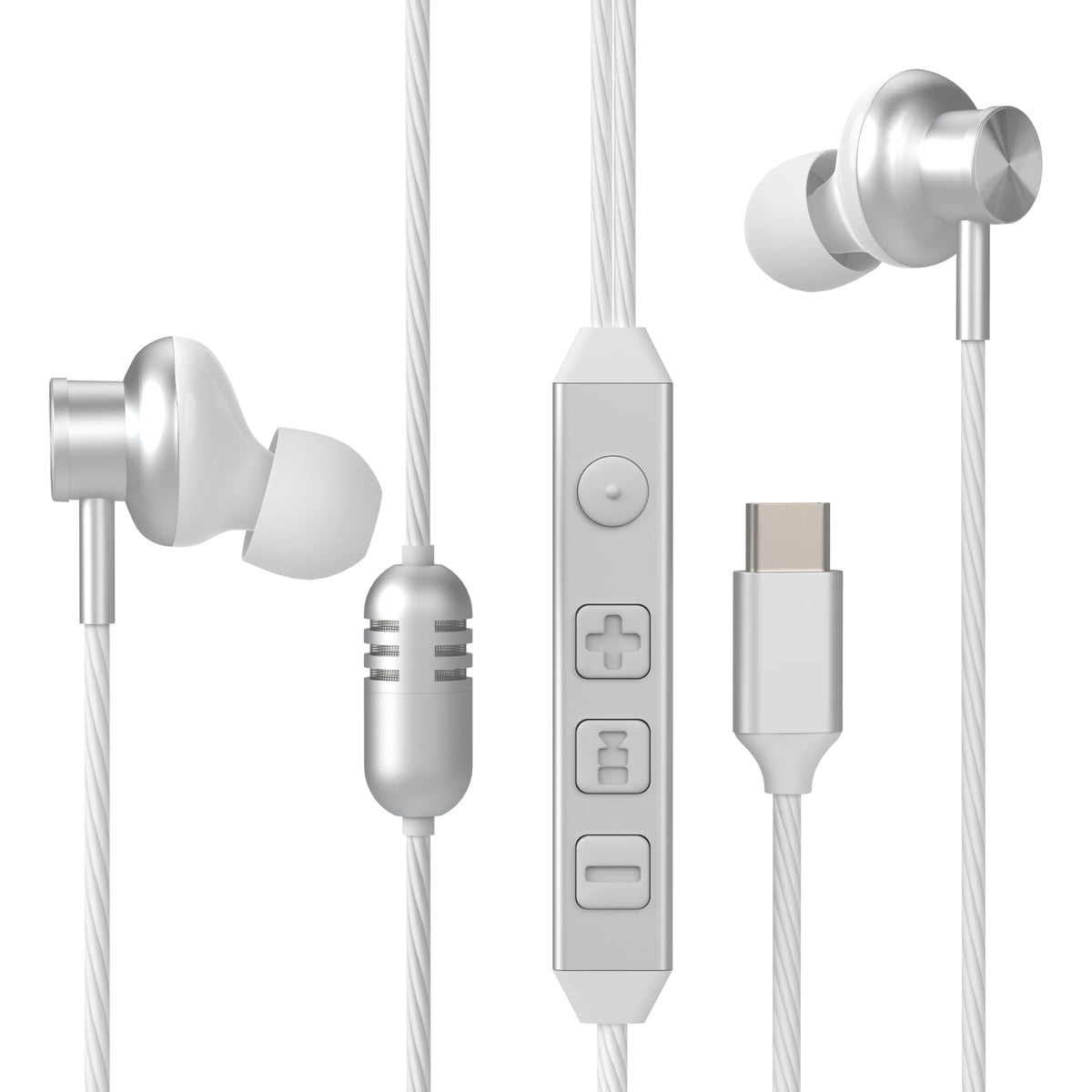 Bhvrtls USB-C earbuds with direct digital connection for clear music and calls