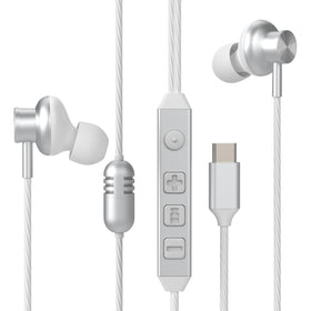 Bhvrtls USB-C earbuds with direct digital connection for clear music and calls
