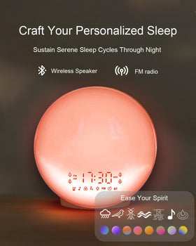 BIB_WJ eleven-color night light provides ambient bedside illumination.