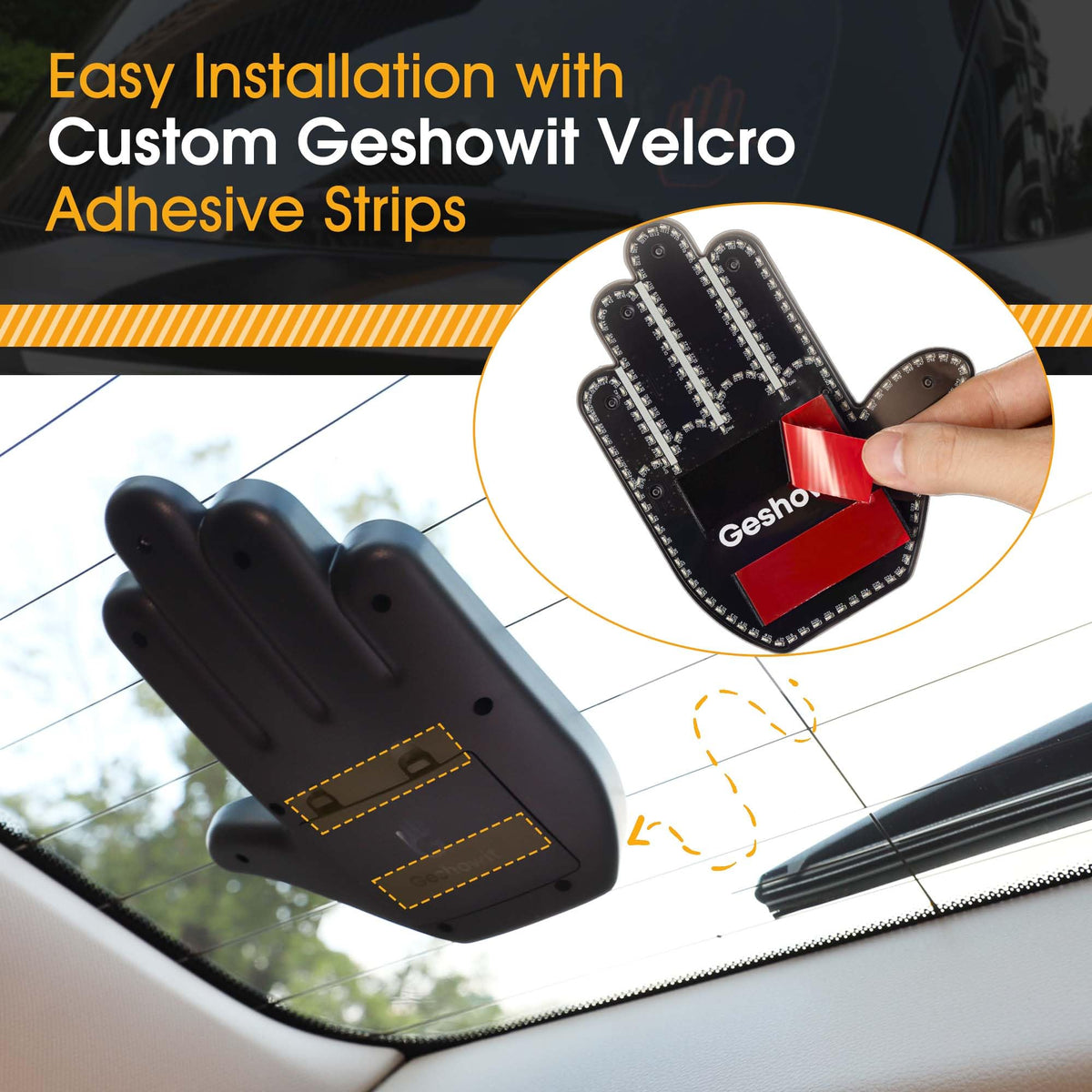 Bicboz amber yellow LED lights ensure daytime and night visibility.