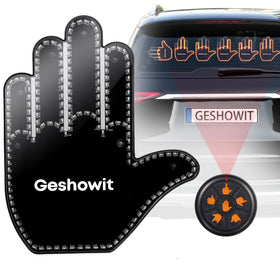 Bicboz car finger light displaying gestures for clear road signaling.
