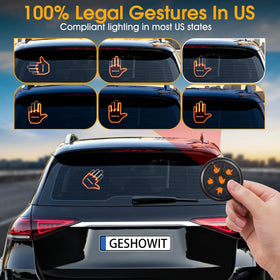 Bicboz car finger light is highly visible in day and night traffic.