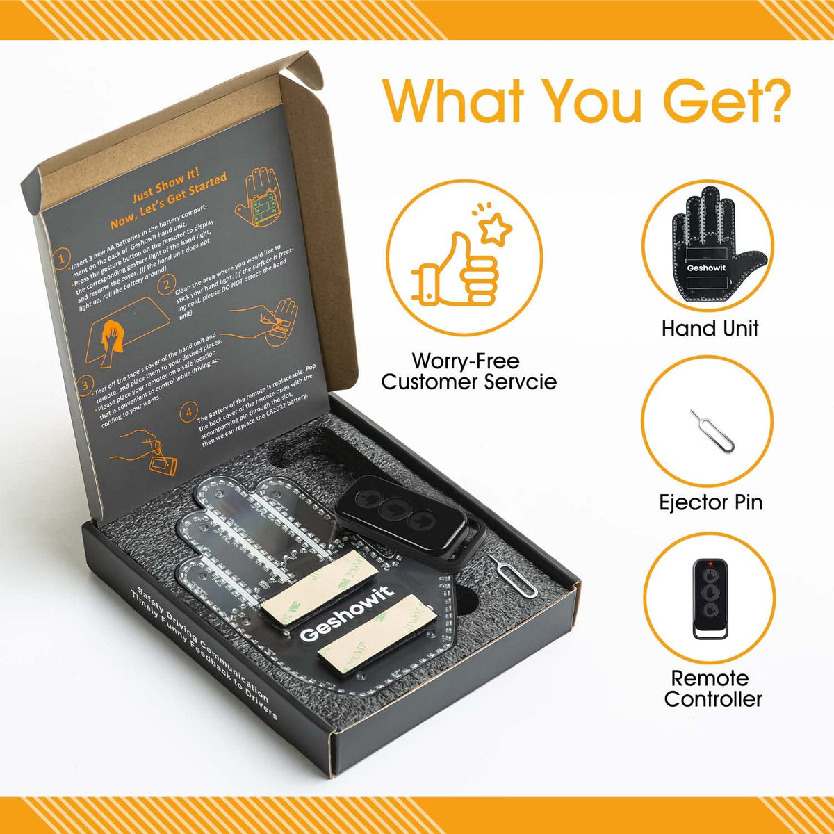 Bicboz gift-ready packaging for a practical car gift