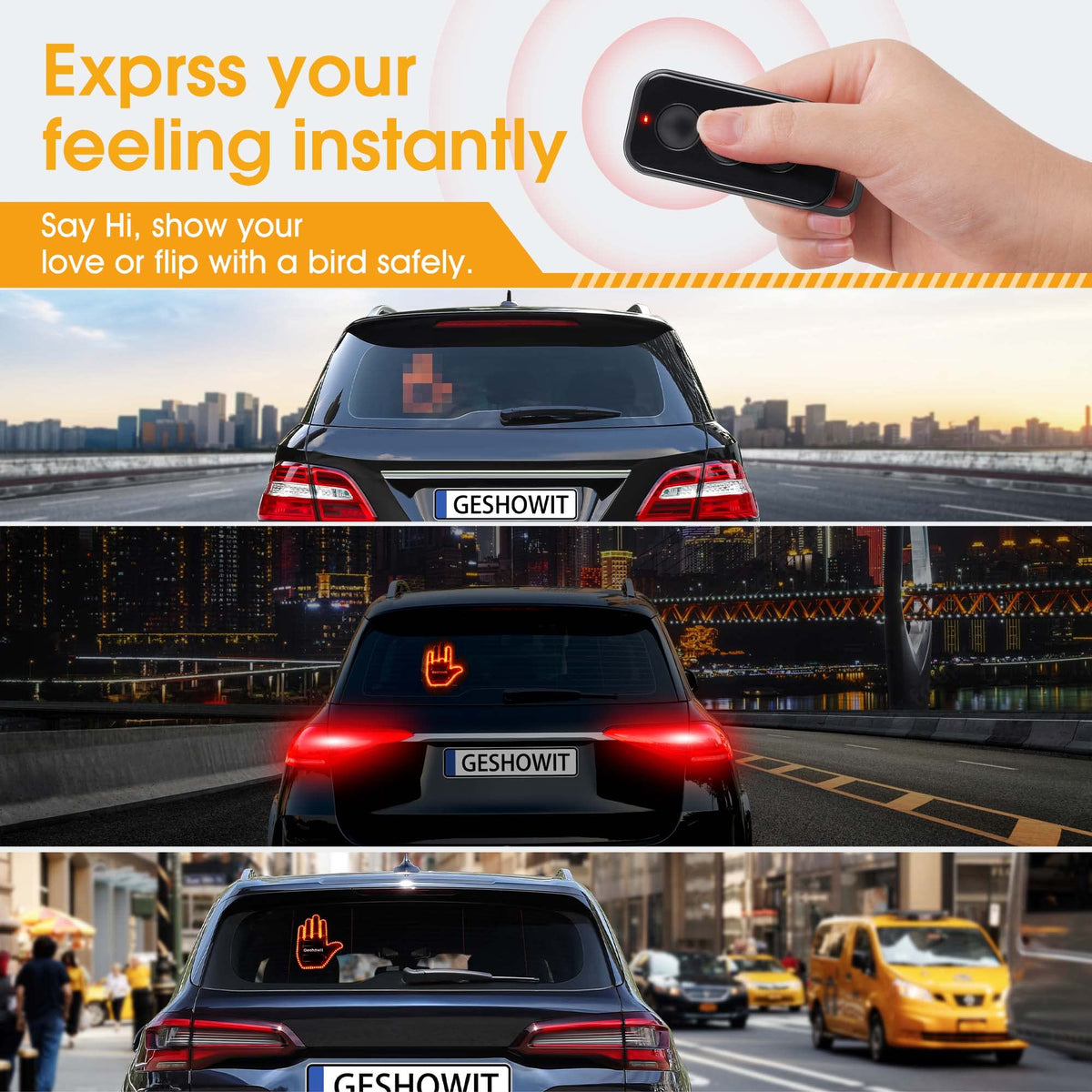 Bicboz remote control for quick gesture changes while driving