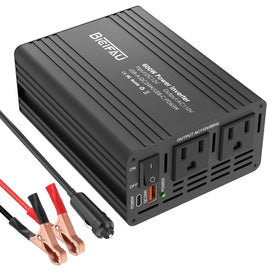 BieiFAU front panel showing AC outlets and USB ports for versatile power