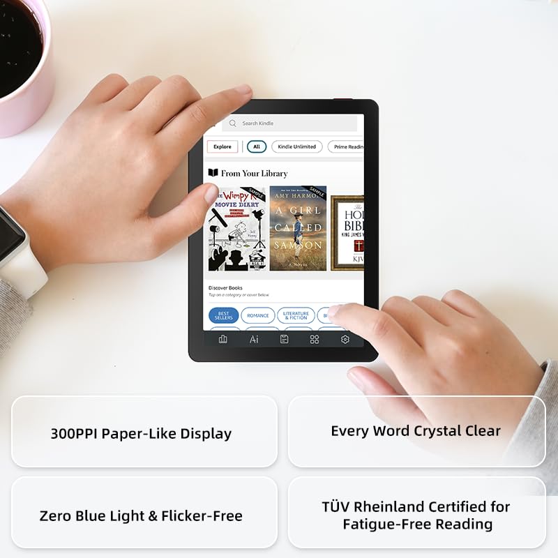 Bigme B6 side profile highlights portable form perfect for reading on the go.
