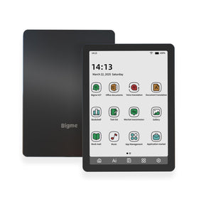 Bigme B6 color eReader front view with vivid Kaleido display for comfortable reading