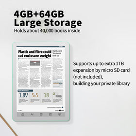 Close-up of Bigme B6 color e-paper display for easy, eye-friendly viewing