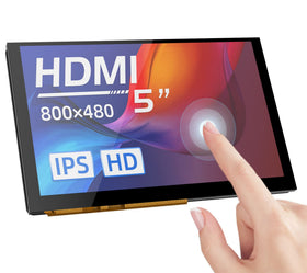 BIGTREETECH front view of HDMI5 display showing crisp screen and compact frame benefit