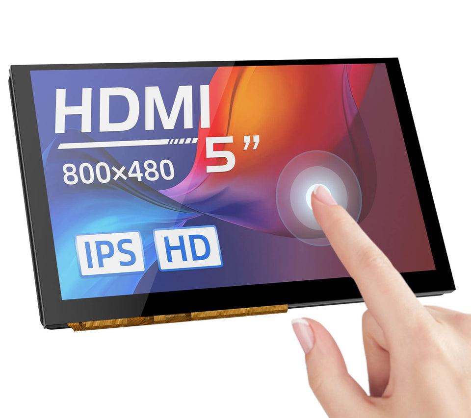 BIGTREETECH front view of HDMI5 display showing crisp screen and compact frame benefit