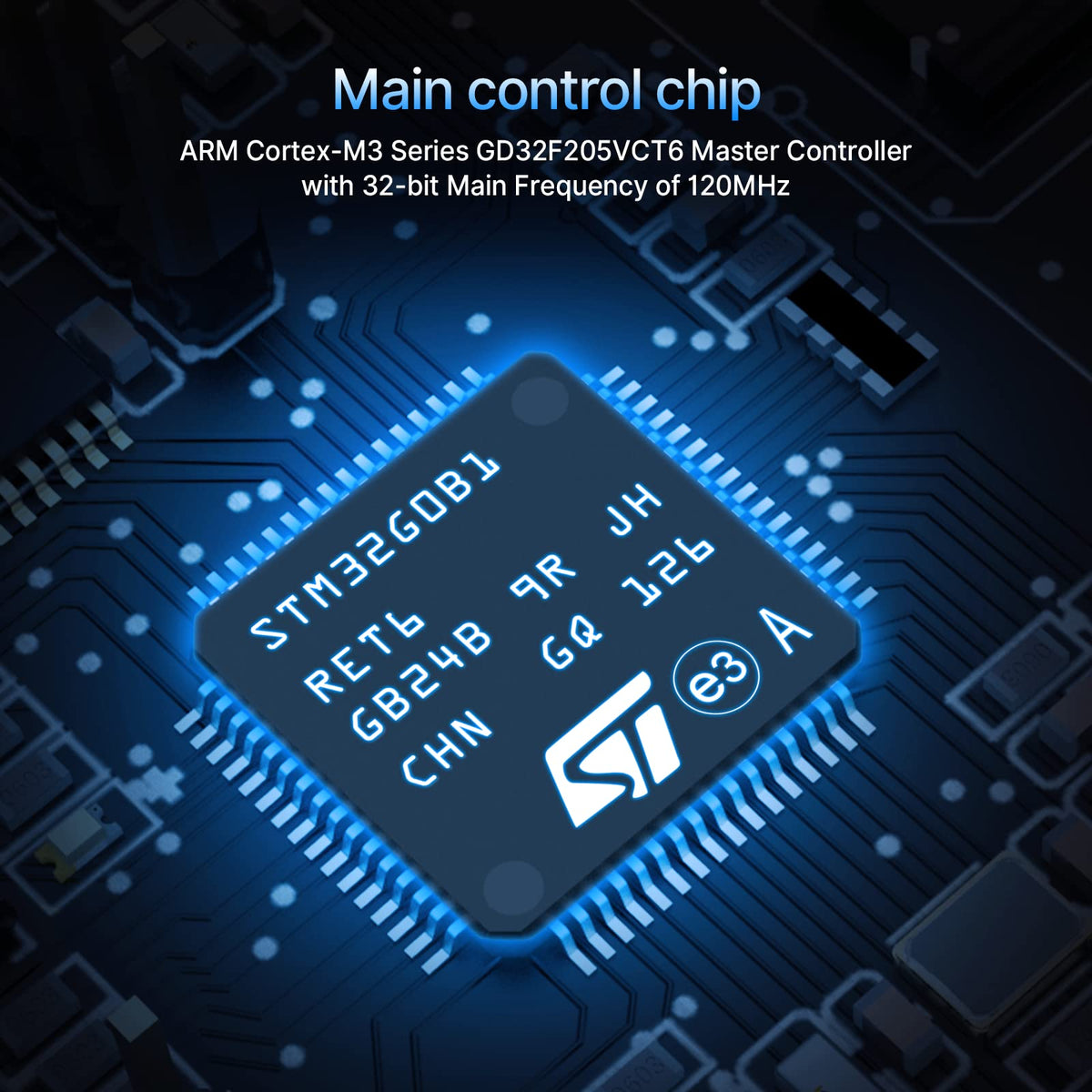 BIGTREETECH Direct TFT35 E3 V3.0 display showing touch interface