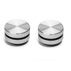 Bigvapor front view showing twin silver speakers and compact design benefit portability
