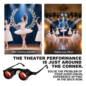 BIJIA worn at an opera highlighting stage detail and hands-free convenience in a theater setting