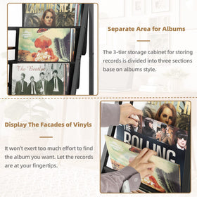 Bikoney Album Display Shelf keeping favorite records within reach.