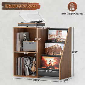 Bikoney-media-console-for-stereo-audio stores gear and decor in one hub