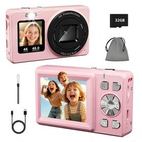 BILEBAK front view showing camera design and easy-grip for comfortable shooting