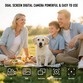 BILEBAK rear dual screen displayed for selfie and rear framing convenience