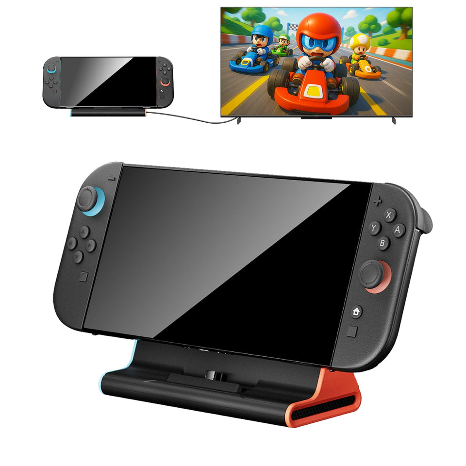 BINBOK VR Switch 2 Dock delivering 4K output for crisp big-screen play.