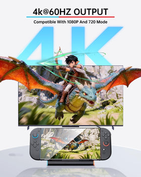 BINBOK VR Switch 2 Dock provides 60W PD charging while gaming.