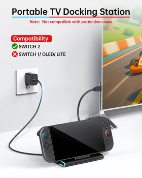 BINBOK VR Switch 2 Dock with USB 3.0 ports for accessories and controllers.